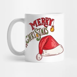 Merry Christmas Santa Hat Mug